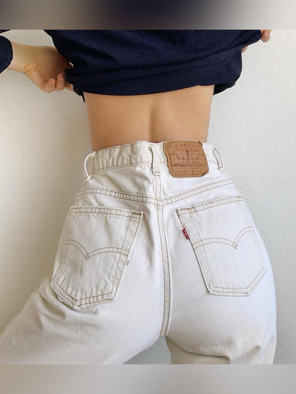 Chic Vintage Off white Levis